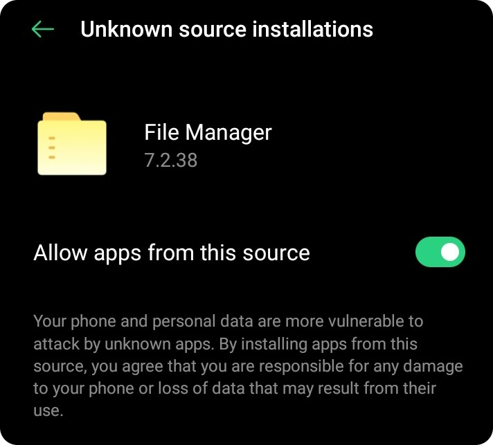 A step-by-step guide for Android showing how to enable 'Install unknown apps' in settings for the Natural Eight poker APK installation